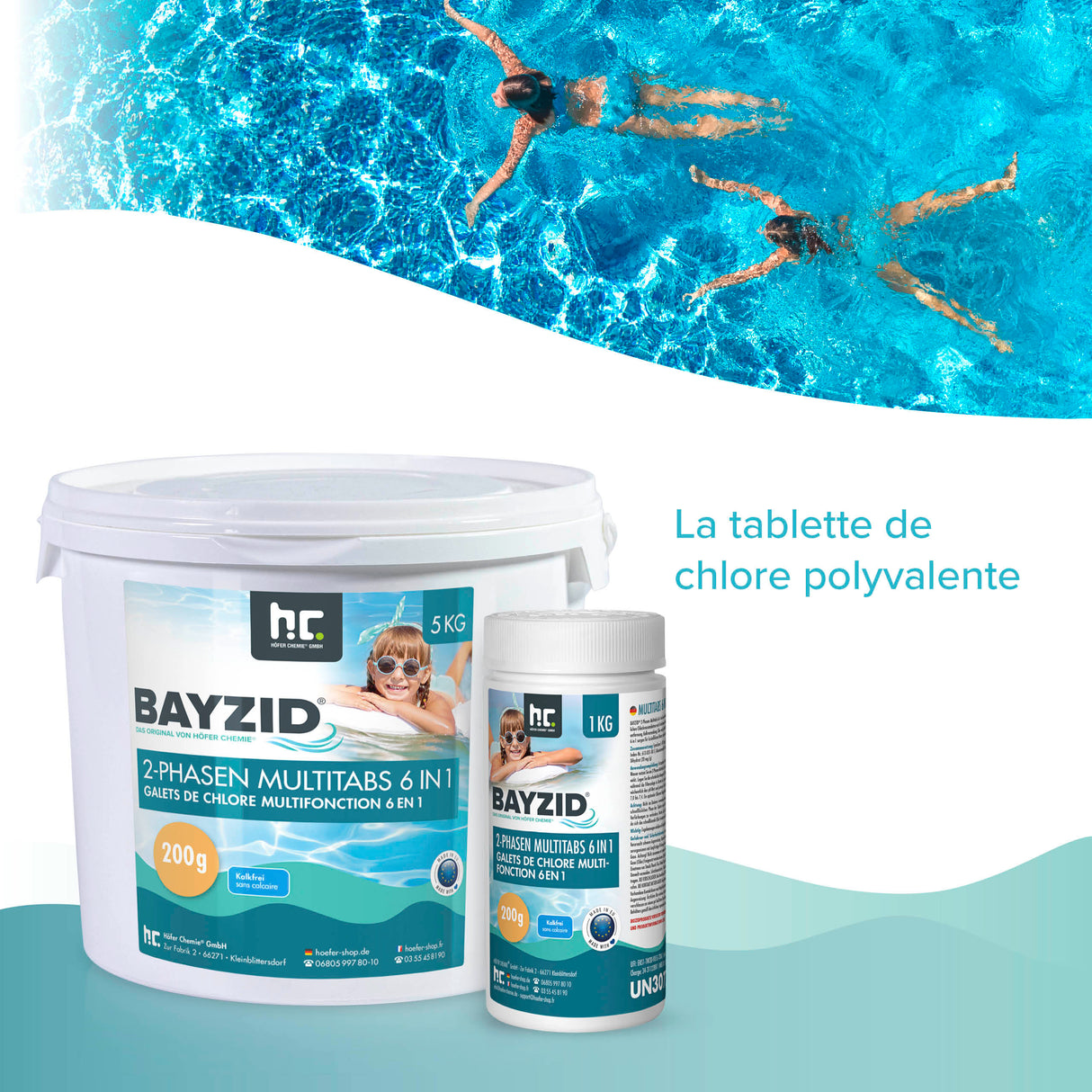 5 kg BAYZID® Multitabs à 2 phases 6in1, 200g