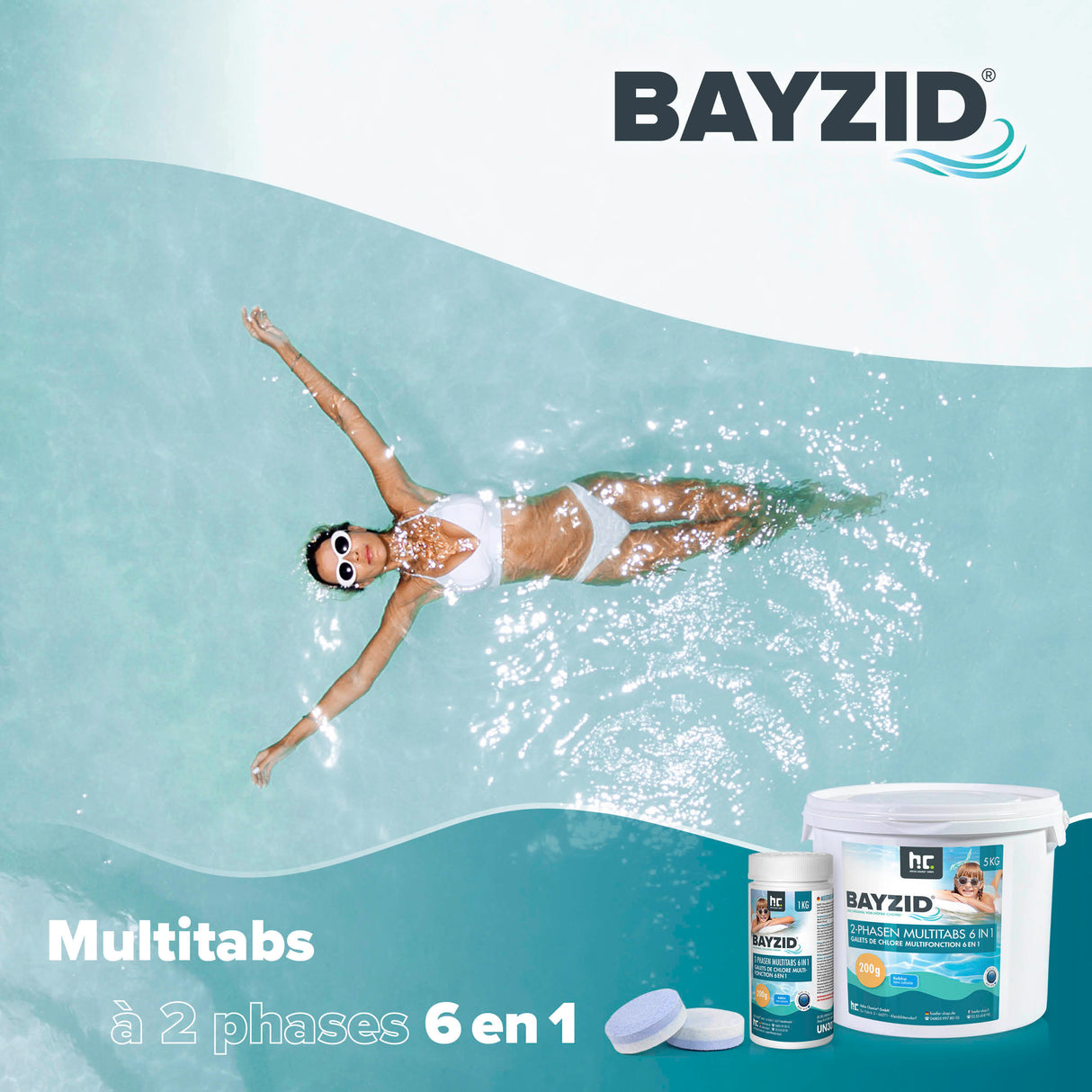 5 kg BAYZID® Multitabs à 2 phases 6in1, 200g