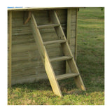 GRE Pool Komplettset aus Echtholz Papaya Rechteck 520 x 320 x 133 cm