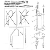 Embout d'échelle V4A pour échelle d'entrée