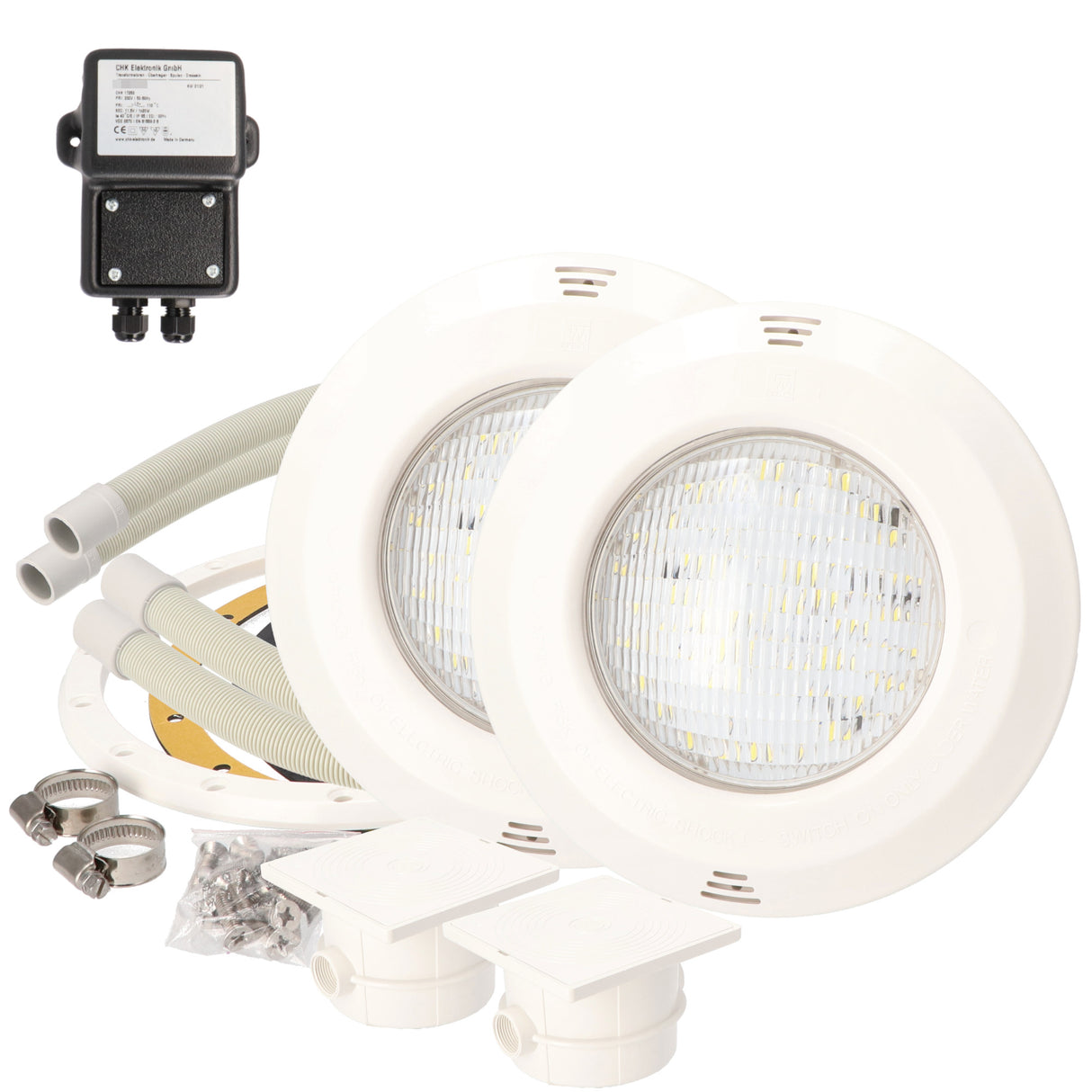 OKU Unterwasserscheinwerfer - 20W LED Kaltweiß - inkl. Sicherheitstrafo - SET 2