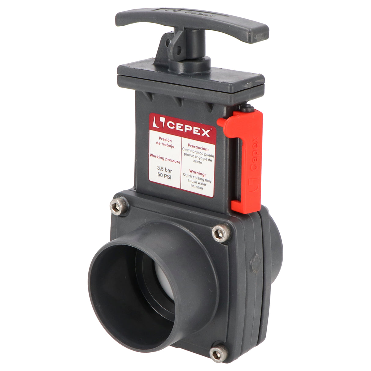 Robinet-vanne PVC-U manchon adhésif 50 x 50 mm x manchon adhésif