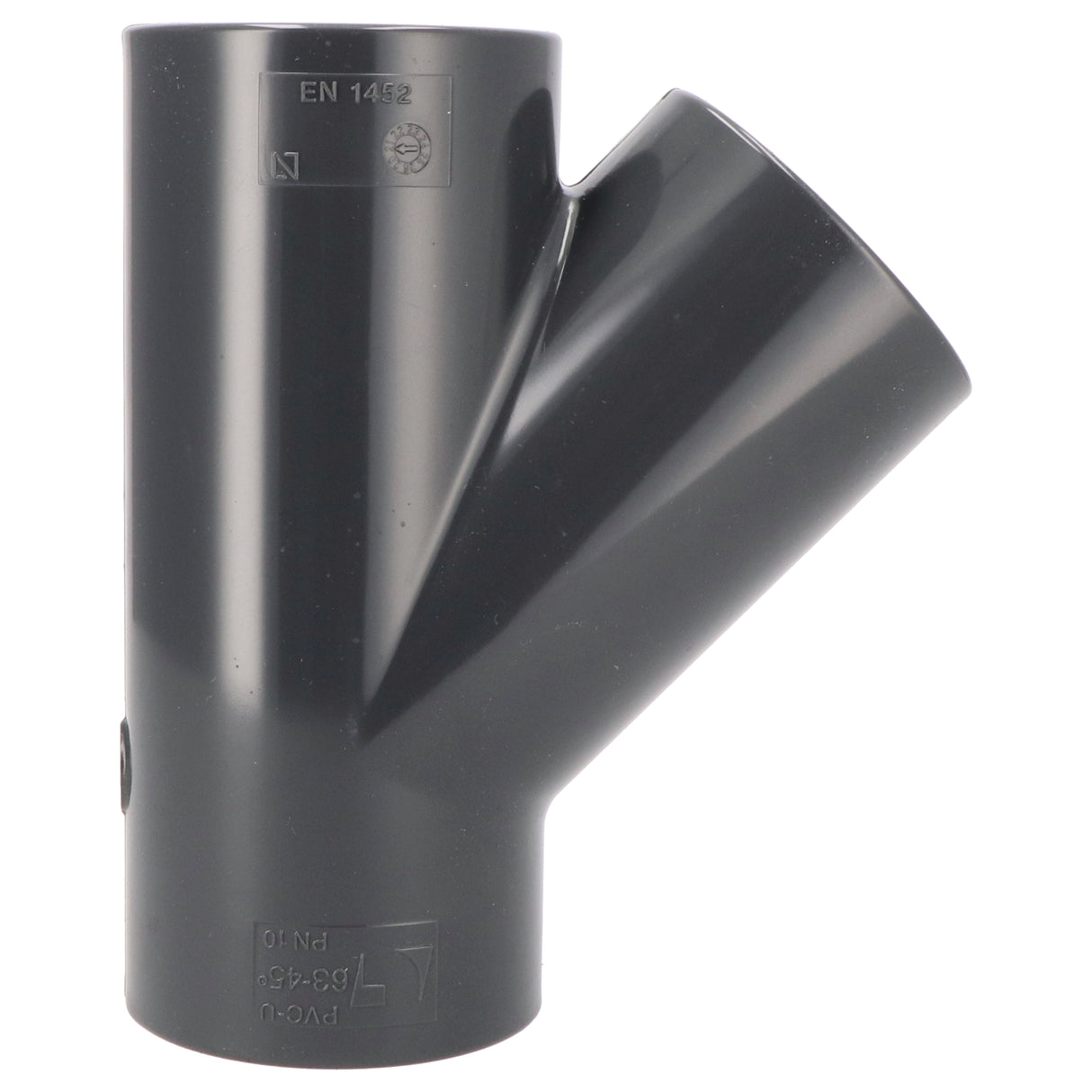 Pièce en T PVC-U 45° Manchon adhésif 63mm