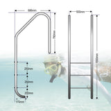 Echelle encastrable Trendline WEIT 3 étages V2A inox - Stock B