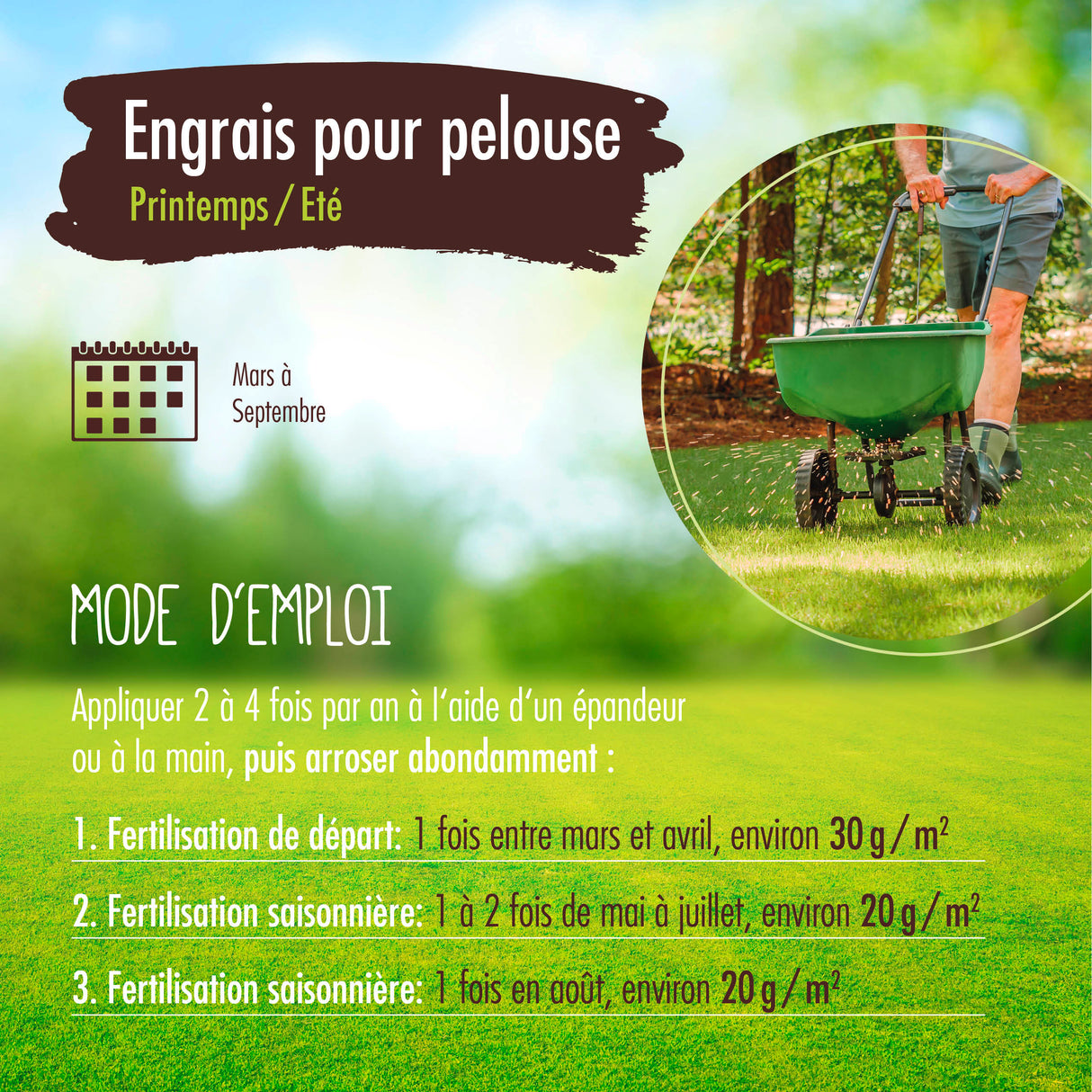 20 kg VERDURMAX® Engrais gazon printemps/été