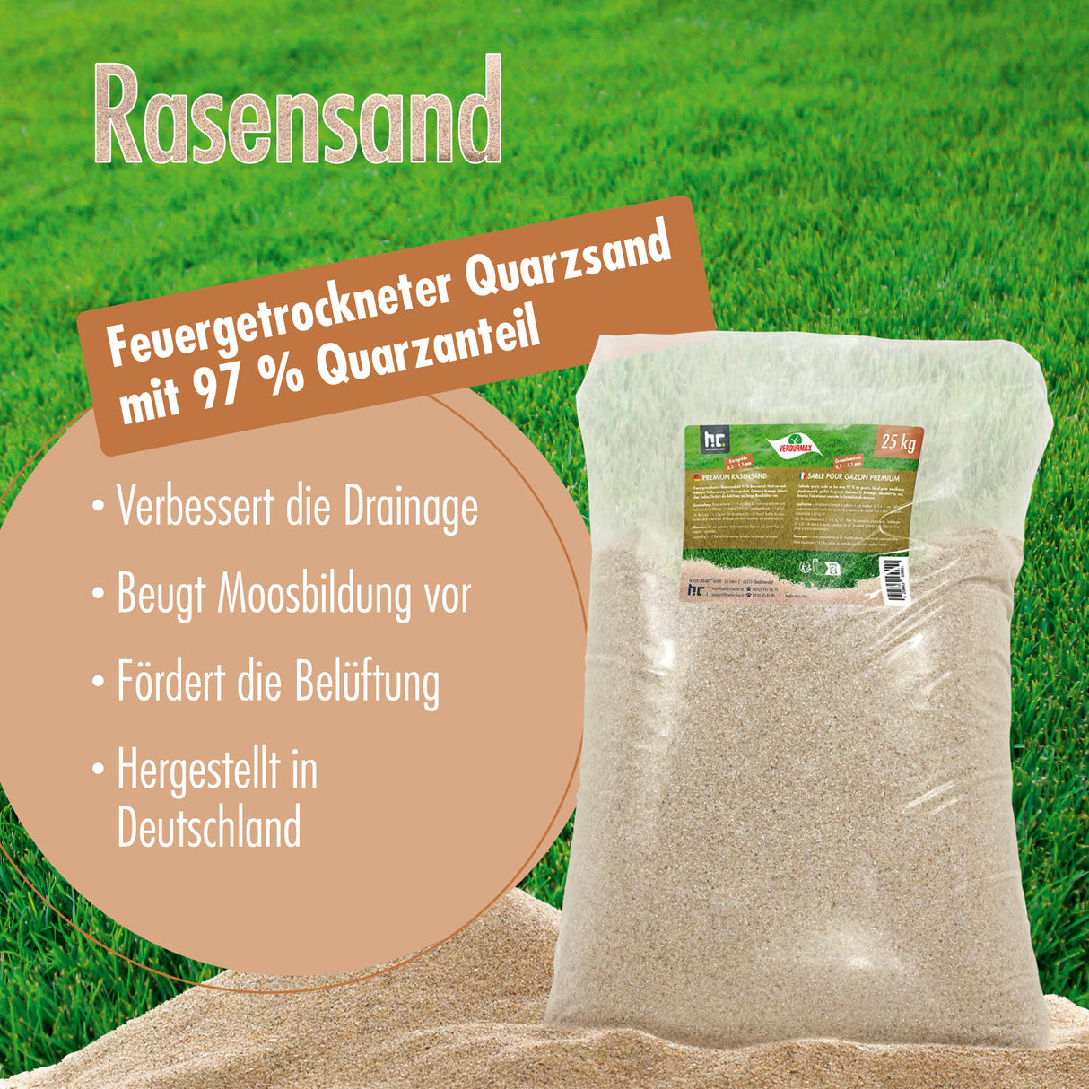 25 kg VERDURMAX® Rasensand