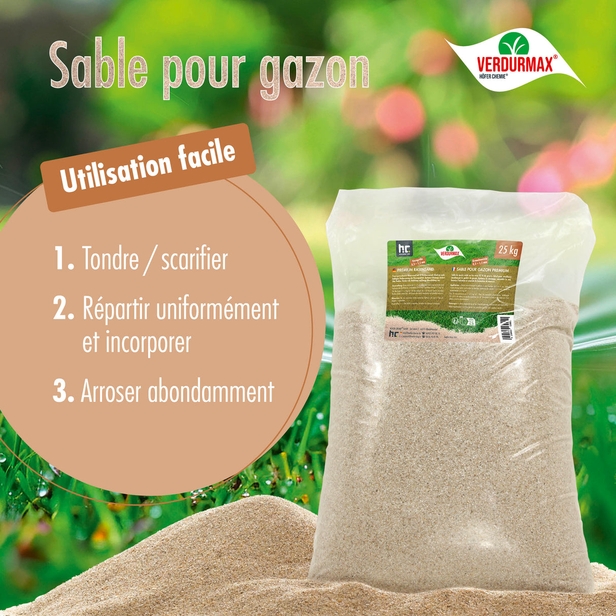25 kg VERDURMAX® Rasensand