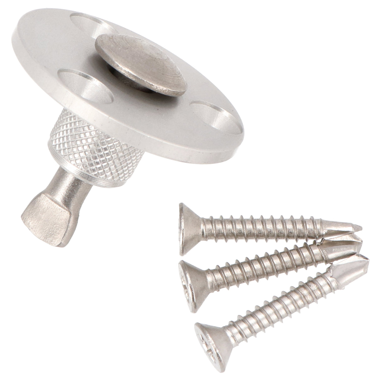 Ancrages de sol rétractables en acier inoxydable -12 mm- pour surfaces en bois