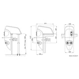 BADU Jet Stella 3,0 kW LED blanche - 75m³ /h - 400V