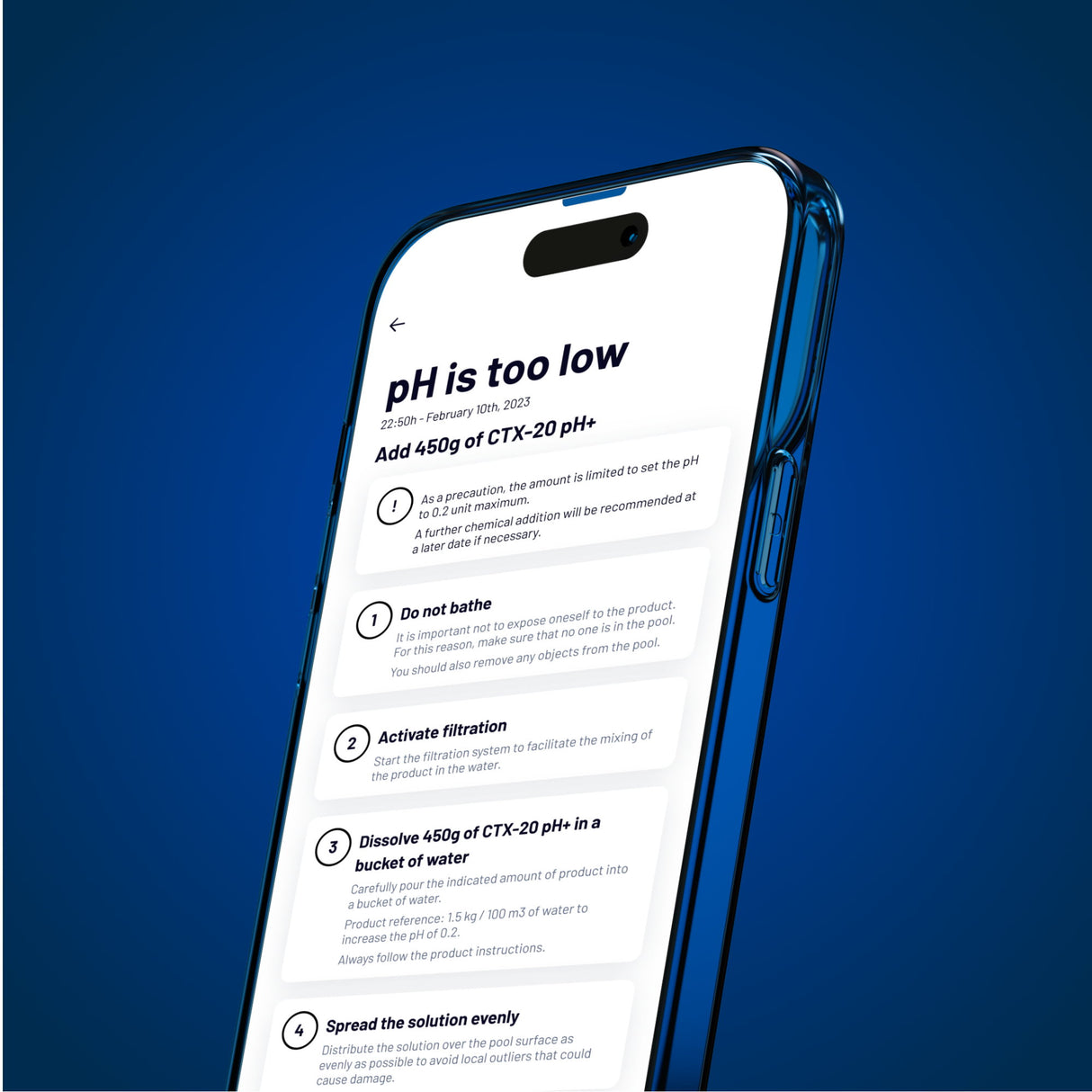 Blue Connect Gold Pool Wasseranalyse Sensor mit App-Steuerung für Salzwasser Pools