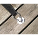 Ancrages de sol rétractables en acier inoxydable -12 mm- pour surfaces en bois