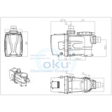 OKU ECO Whisper Filterpumpe - 230V - Drehzahlgesteuerte Poolpumpe
