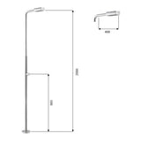 Dusche Angel V2A ohne Fußbrause