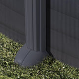 GRE Ovalformbeckenset Anthrazitoptik OMEGA 730 x 375 x 132 cm