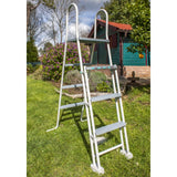 Ensemble piscine ronde GRE aspect bois Pacific II Ø 350 x 120 cm 