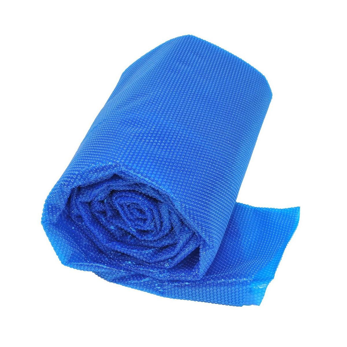 Couverture solaire GRE 400µm pour piscine carrée en composite 326 x 326 x 96 cm