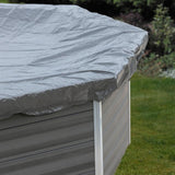 Bâche hiver GRE 580g/m² pour piscine carrée en composite 326 x 326 x 96 cm