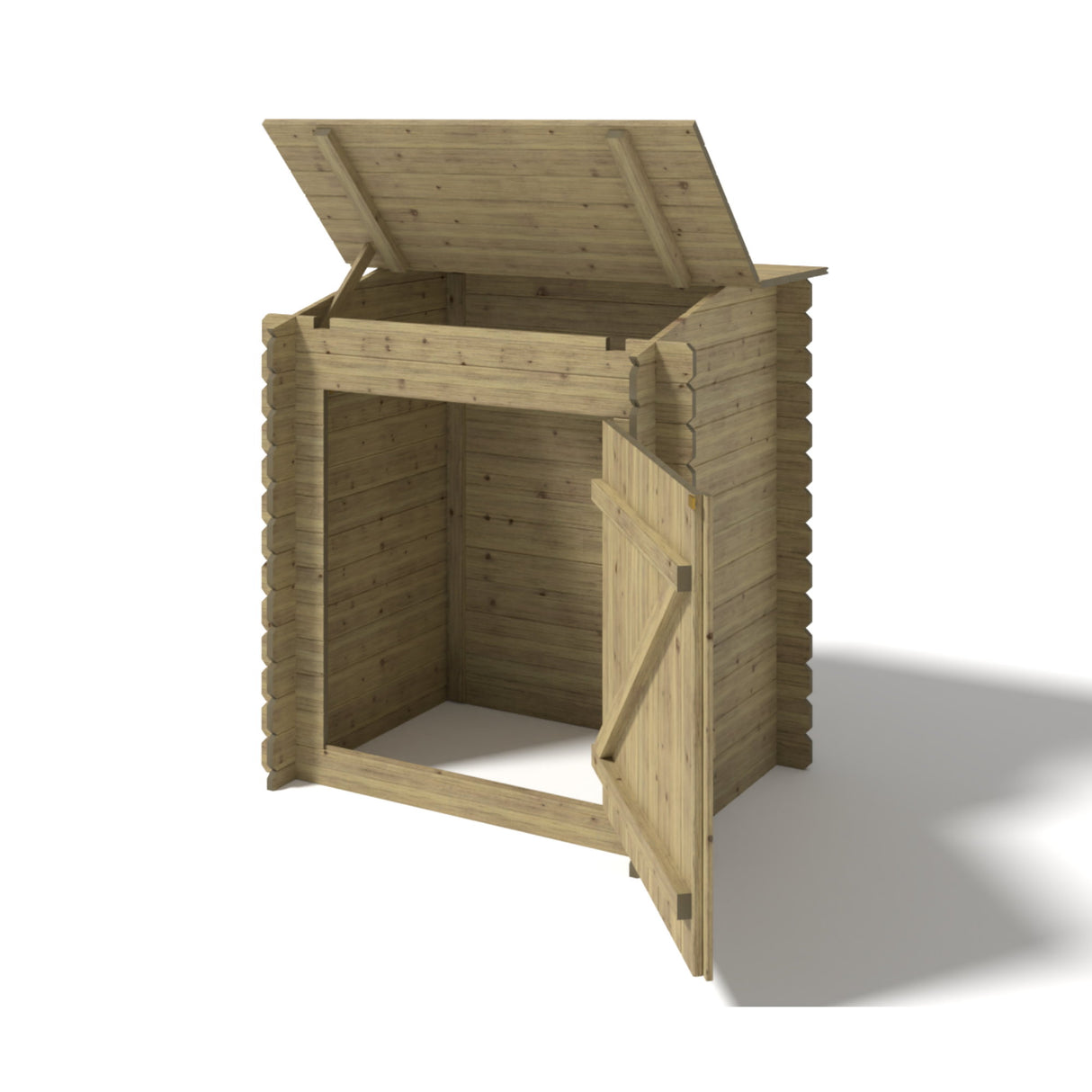 Ensemble de piscine en bois OKU Maison de filtration EMOTION-FUN