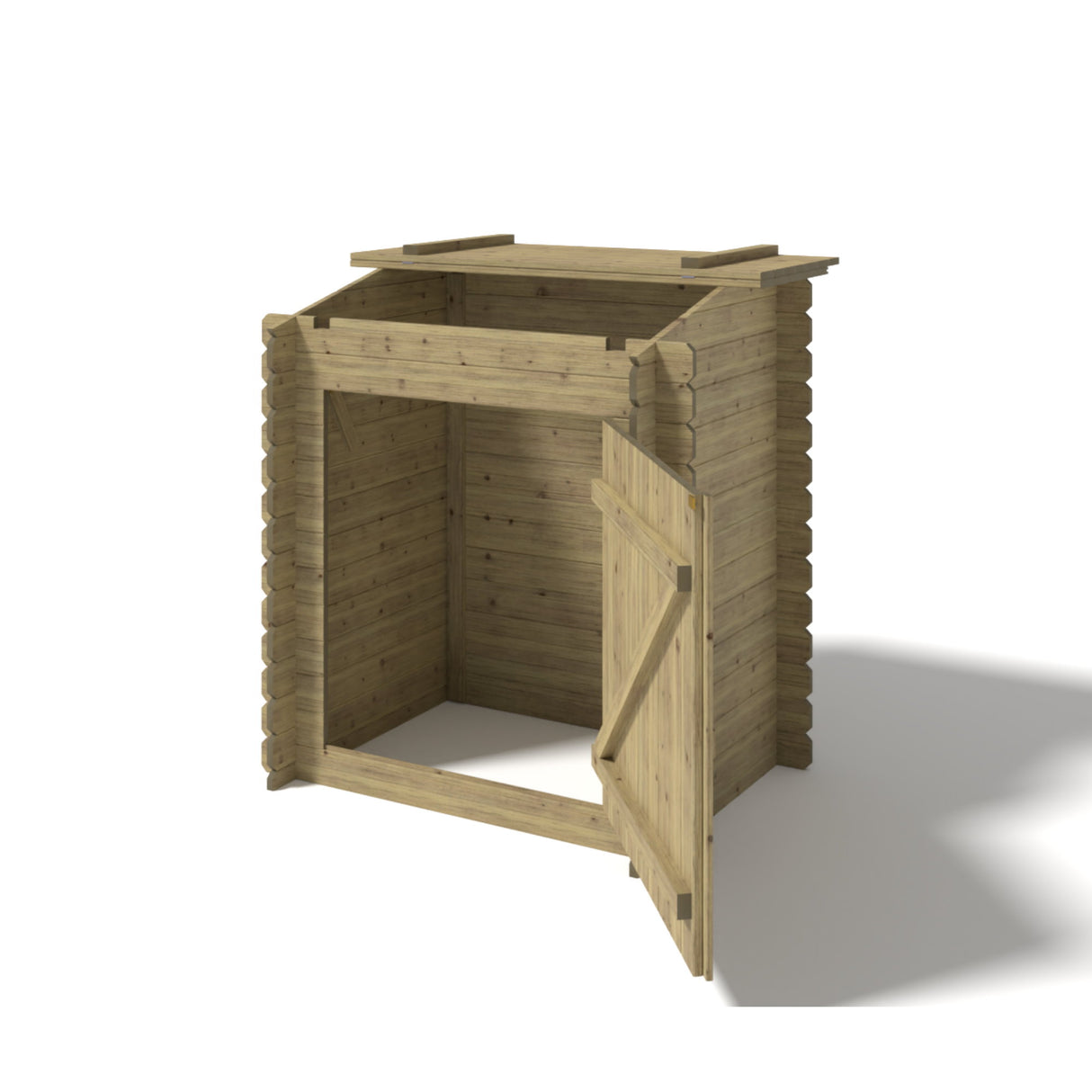 Ensemble de piscine en bois OKU Maison de filtration EMOTION-FUN