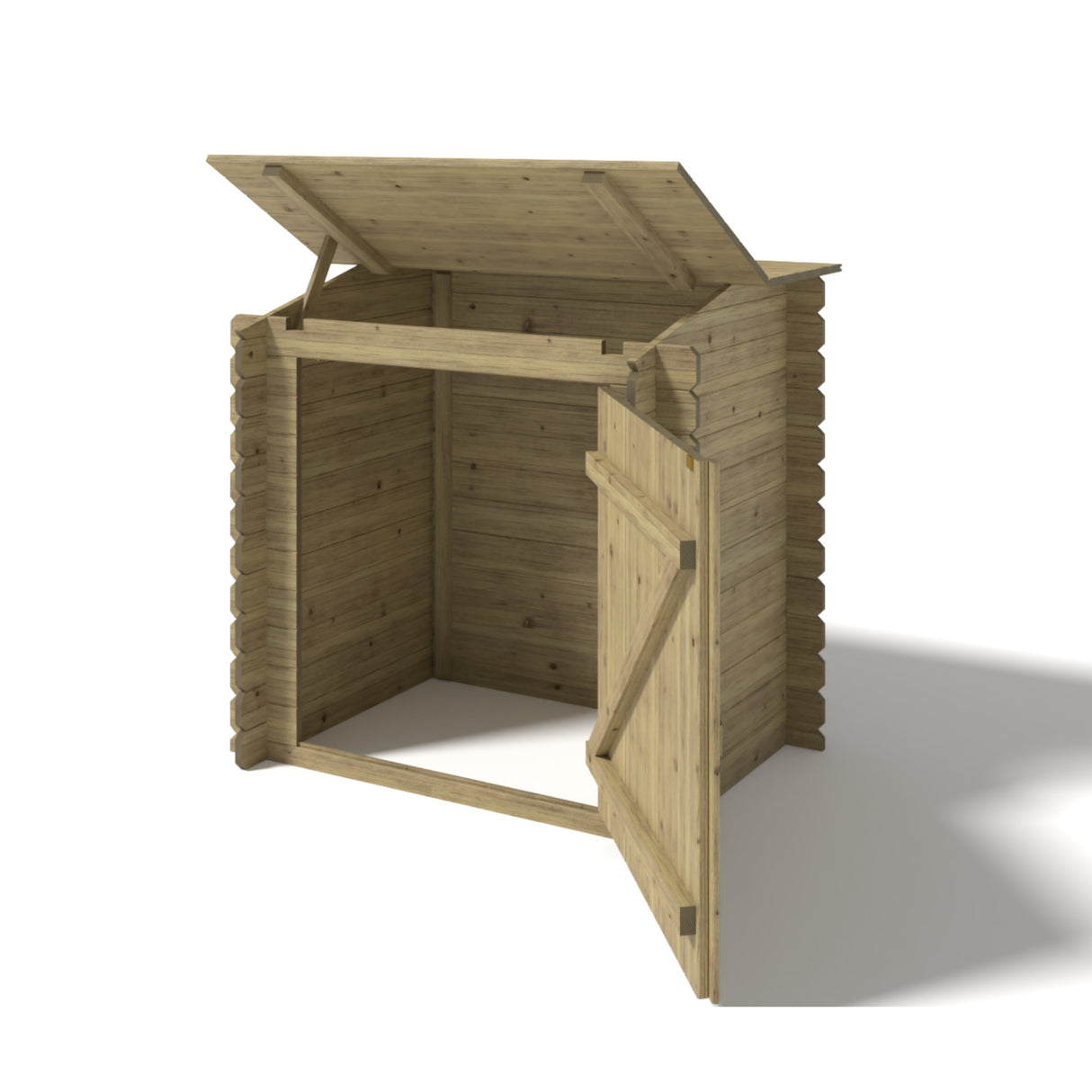 Ensemble de piscine en bois OKU Maison de filtration EMOTION-FUN