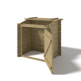 Ensemble de piscine en bois OKU Maison de filtration EMOTION-FUN