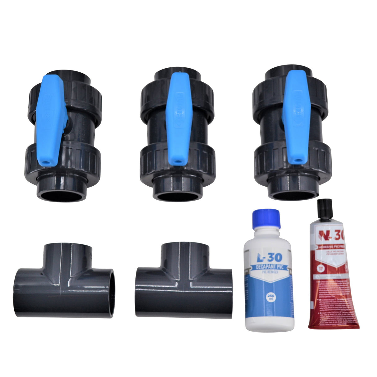Pool Bypass Set für PVC-Verrohrung Ø 50 mm