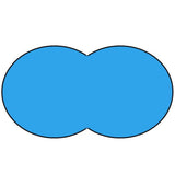 Poolfolie Achtform in Standard Blau