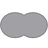 Poolfolie Achtform Grau