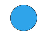 Liner de piscine rond en bleu standard avec boucles de suspension