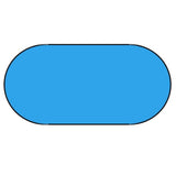 Poolfolie Ovalform in Standard Blau ohne Biese