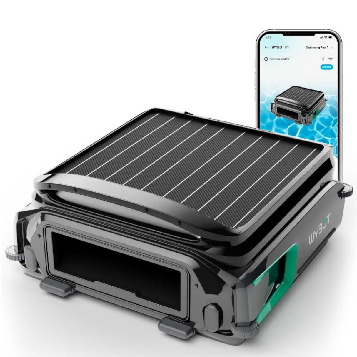 WYBOT F1 - Solar-Skimmer – Kabelloser Pooloberflächen­reiniger mit Akku-Power
