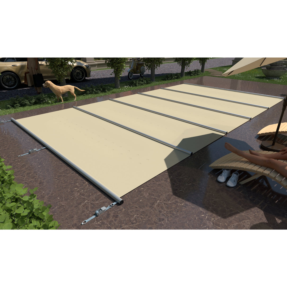 Couverture de sécurité pour piscine SEGMENT