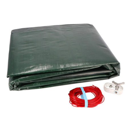 Bâche d'hiver pour piscine ronde 5,00m, 180 g/m² - B-stock