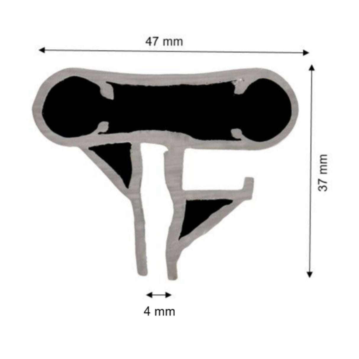 Main courante combinée pour piscines rondes en gris