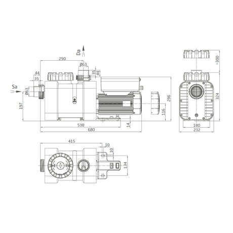Speck BADU EV Delta Eco Vision 230 V 1,1 kW Umwälzpumpe